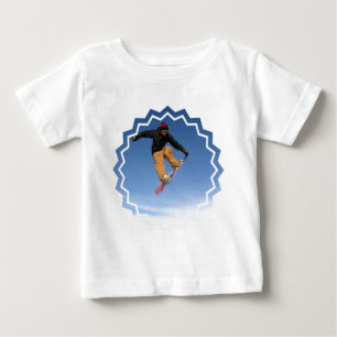 T-tröja för baby för Snowboardsvanhastigt grepp Tee