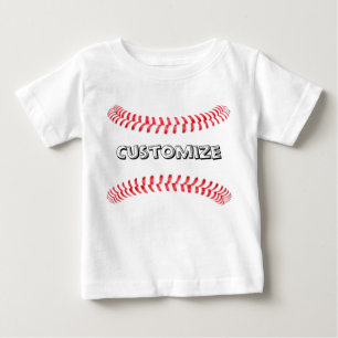 T-tröja för babybaseballanpassningsbar t-shirt