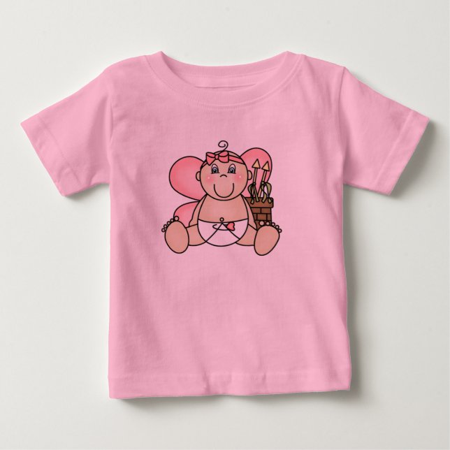 T-tröja för babyCupidvalentin Tee Shirt (Framsida)