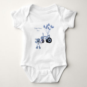 T-tröja för babyrosabjörn och rosatraktor t shirt
