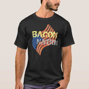 T-tröja för bacon för baconnation rolig t shirt