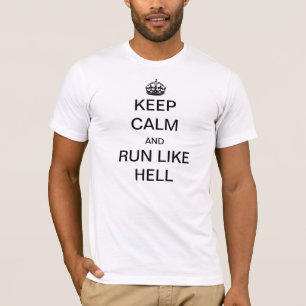 T-tröja för behållalugn och för springa mycket tee