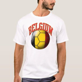 T-tröja för Belgien fotbollboll Tee