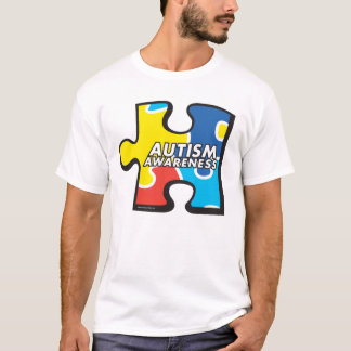 T-tröja för biet för Autismmedvetenhetpussel T-shirt
