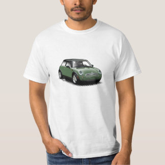 T-tröja för bil för brittisk tävlagrönt modern t shirt
