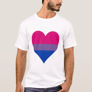 T-tröja för Bisexualitypridehjärta Tee