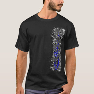 T-tröja för blått v2 för 240SX Vert Tee Shirt