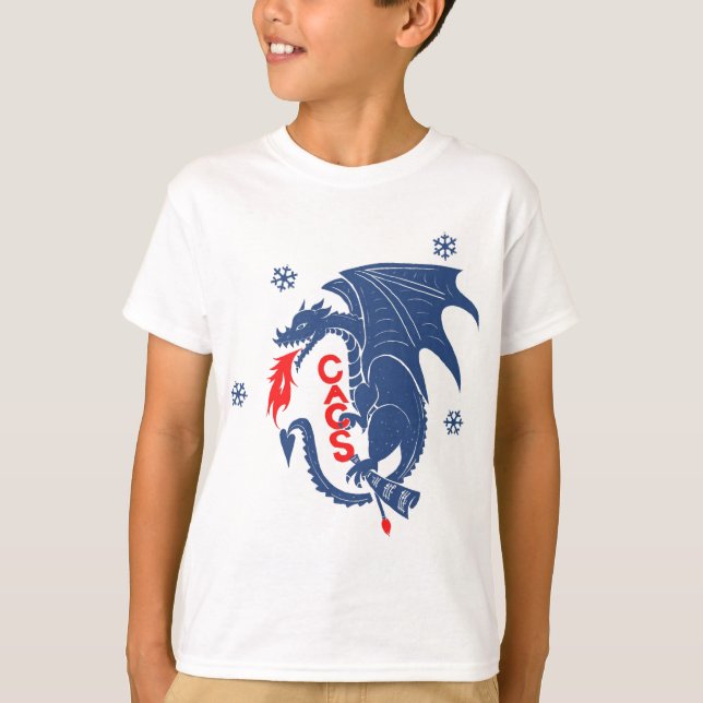 T-tröja för blåttdrakeungdom t shirt (Framsida)