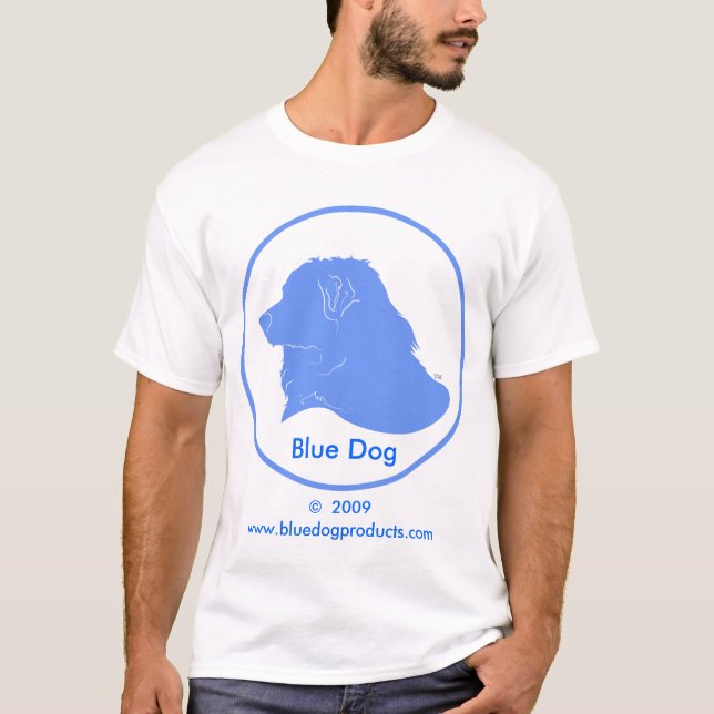 T-tröja för blåtthunddemokrat tee shirt (Framsida)