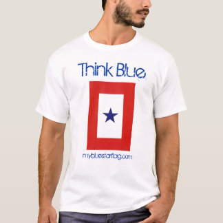 T-tröja för blåttstjärnaflagga t-shirt