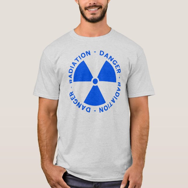 T-tröja för blåttutstrålningssymbol t shirt (Framsida)