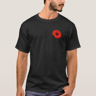 T-tröja för blomma för vallmo för Kanada minnedag Tröja