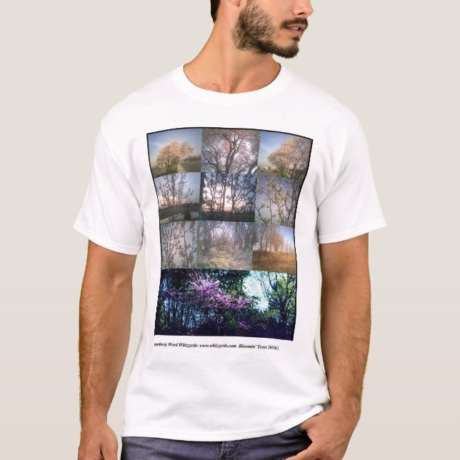 T-tröja för Bloomin trädMidwest vår T-shirt (Framsida)