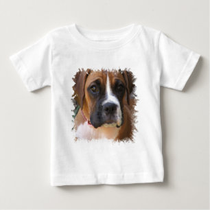 T-tröja för boxarehund designbaby tröja
