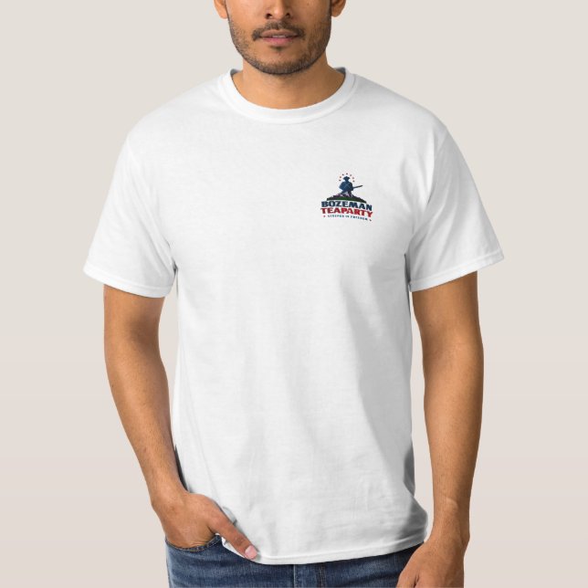 T-tröja för Bozeman Teaparty Tee (Framsida)
