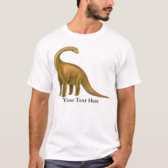 T-tröja för BrachiosaurusDinosaurvuxen Tee (Framsida)
