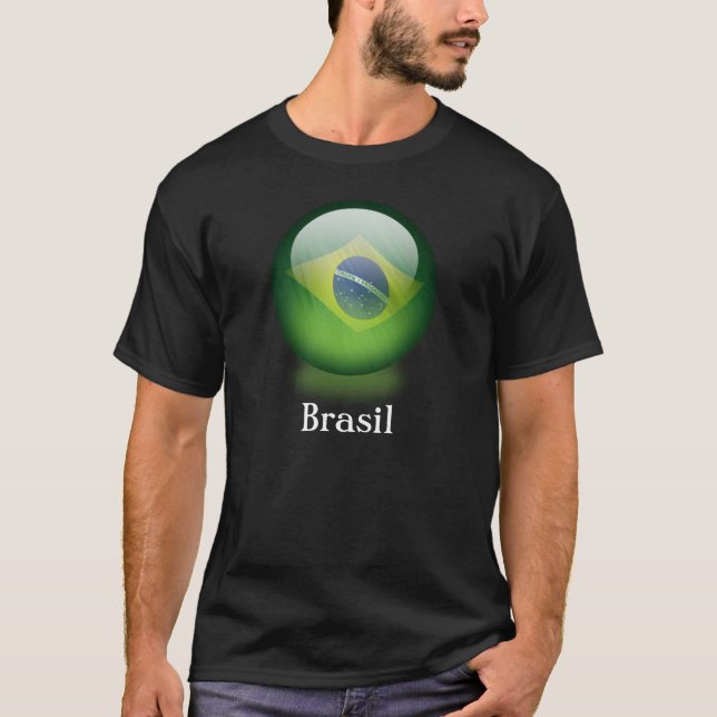 T-tröja för Brasilien orbmörk Tee Shirt (Framsida)