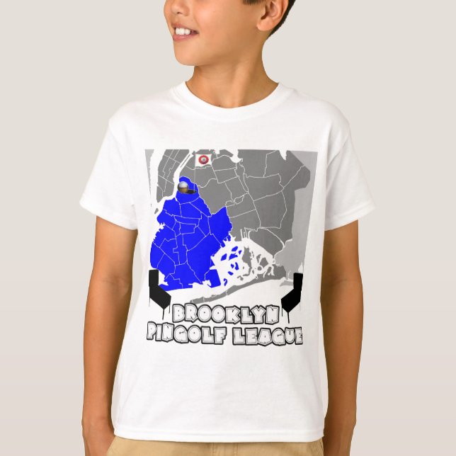 T-tröja för Brooklyn PinGolf ligaungdom T Shirt (Framsida)