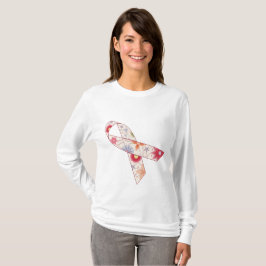 T-tröja för bröstcancermedvetenhetlångärmad t-shirt