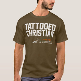 T-tröja för brunt "för tatuerad kristen" för HD - Tröja