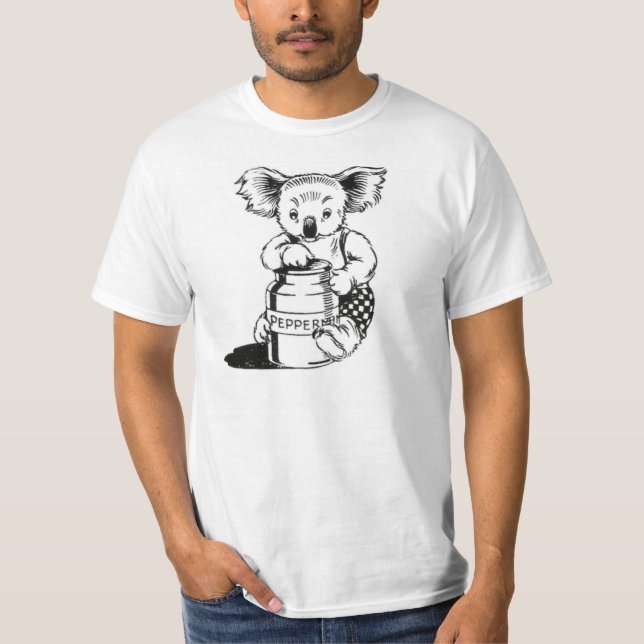 T-tröja för burk för Blinky räkningpepparmint Tee (Framsida)