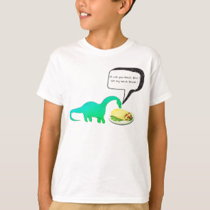 T-tröja för Burrito för Dinosaurlunchavbrott ro Tee Shirt