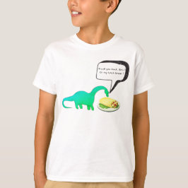 T-tröja för Burrito för Dinosaurlunchavbrott rolig Tee Shirt