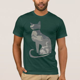 T-tröja för Camo kattmörk T-shirt