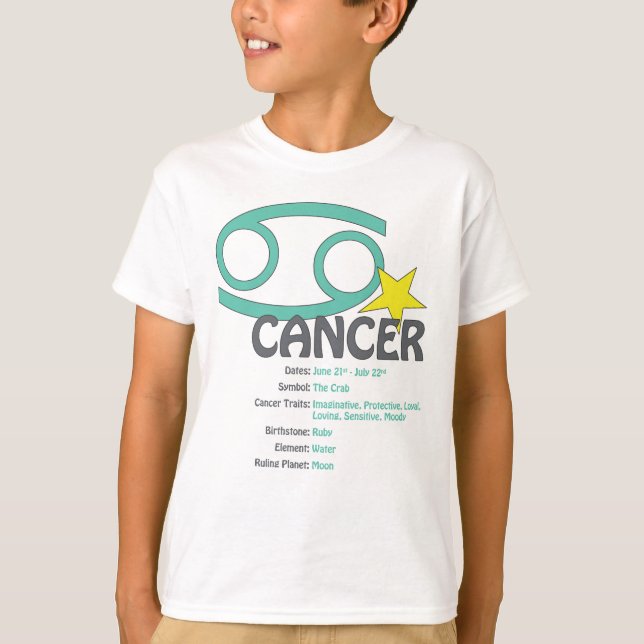 T-tröja för cancerdragungar t shirt (Framsida)
