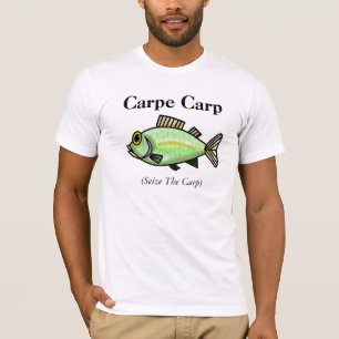 T-tröja för Carpe Carpfiske "griper carpen ", Tee Shirt