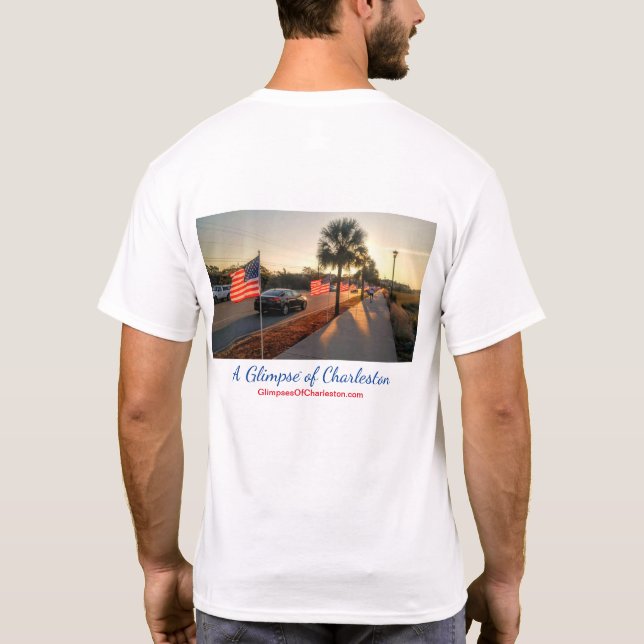 T-tröja för Charleston flaggafirande -- Manar T-shirt (Baksida)