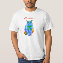 T-tröja för Chartreux Kattneon T Shirt