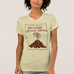 T-tröja för chokladälskareklubb t shirt