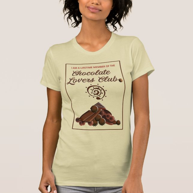 T-tröja för chokladälskareklubb t shirt (Framsida)