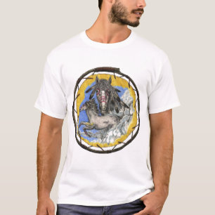 T-tröja för citationstecken för kråka för tee shirt