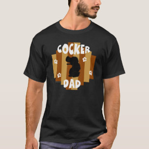 T-tröja för cockerspanielpappamörk tee