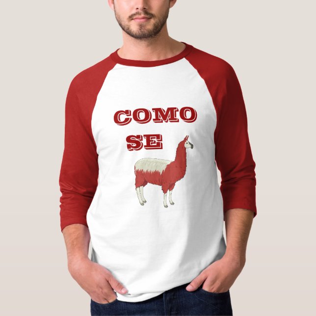 T-tröja för COMO-SE-LLAMA T-shirt (Framsida)