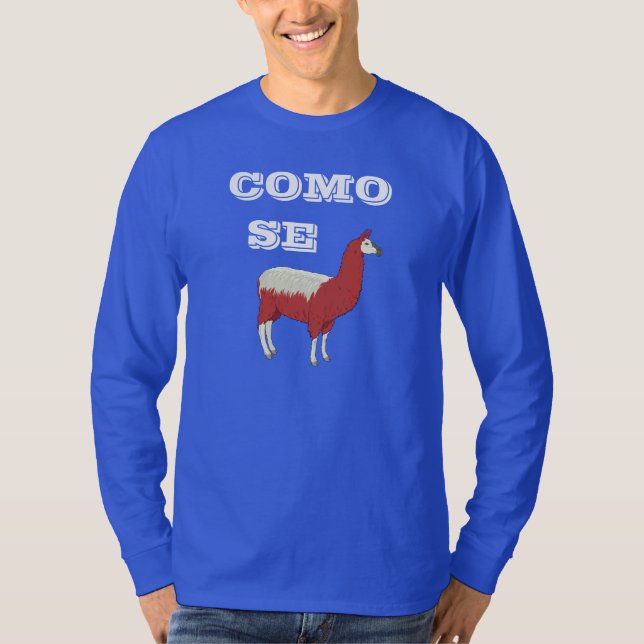 T-tröja för COMO-SE-LLAMA Tee (Framsida)