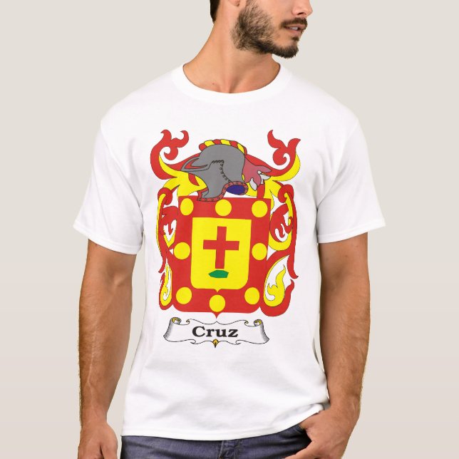 T-tröja för Cruz familjvapensköld Tee Shirt (Framsida)