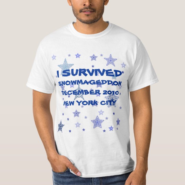 T-TRÖJA FÖR CUSTOMIZEABLE SNOWMAGEDDON T-SHIRT (Framsida)