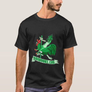 T-tröja för dåligapojkekarusell (grönt och rö t shirt