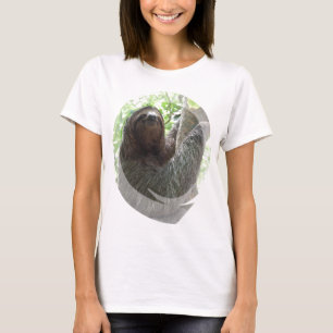 T-tröja för damer för Slothfotodesign inpassad Tee