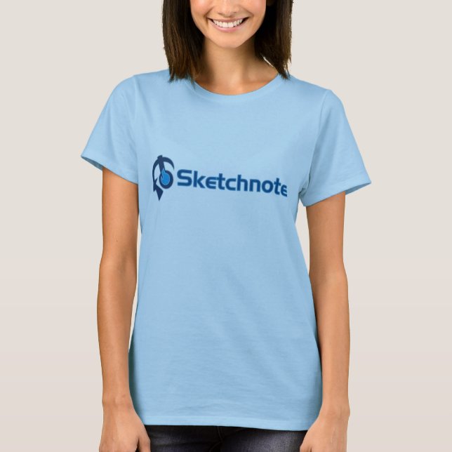T-tröja för damer Sketchnote Tee (Framsida)