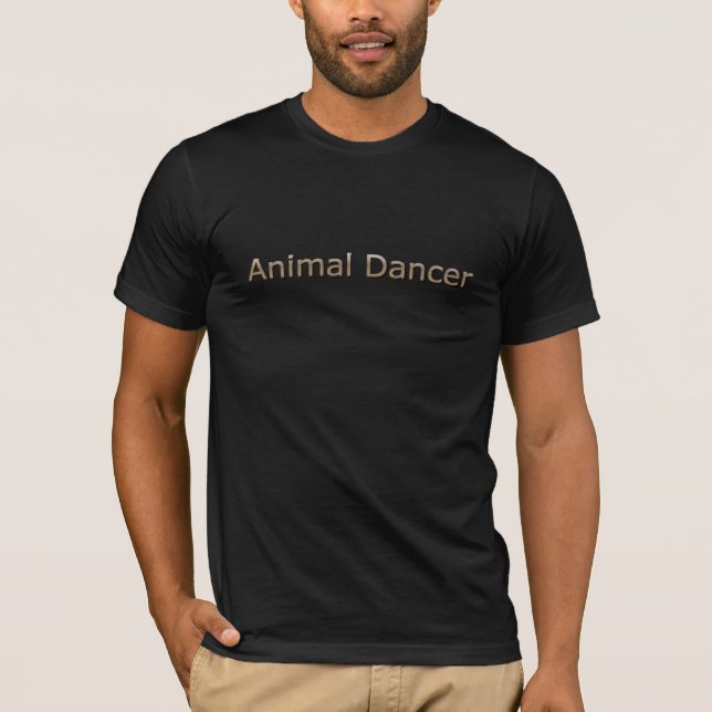 T-tröja för dansare för Cheetahtryck djur Tee Shirt (Framsida)