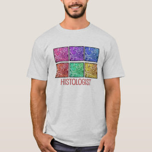 T-tröja för design för Histologistgåvamikrosko Tee Shirt