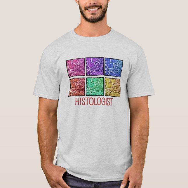T-tröja för design för Histologistgåvamikroskop Tee Shirt (Framsida)