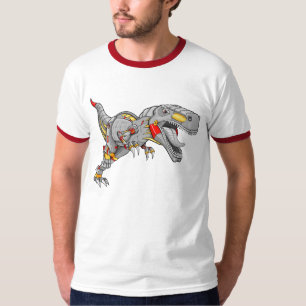 T-tröja för Dinosaur för robotCyborgTyrannosaur Tee