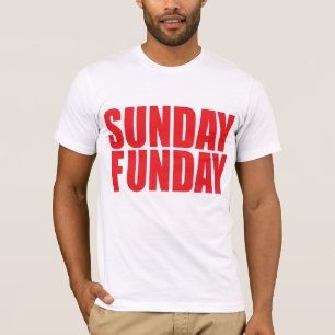T-tröja för dräkt för söndagFunday amerikan T Shirt
