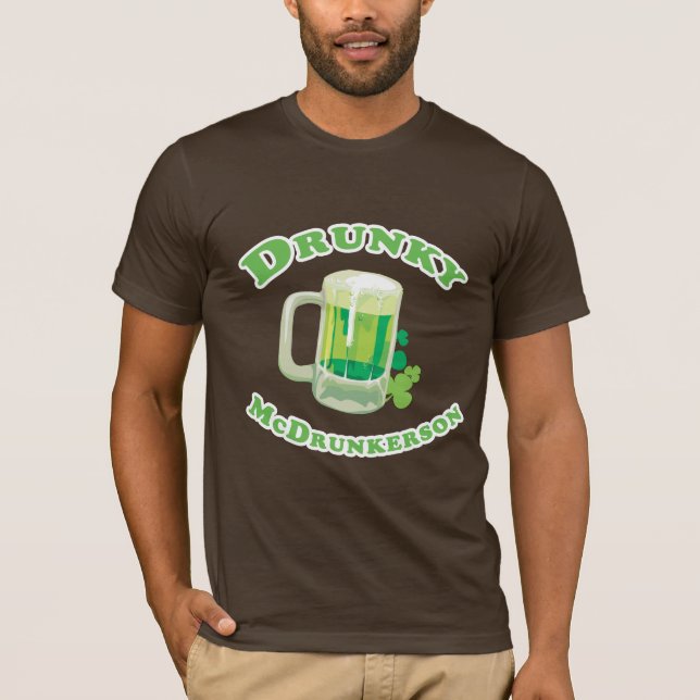 T-tröja för DRUNKY MCDRUNKERSON T-shirt (Framsida)