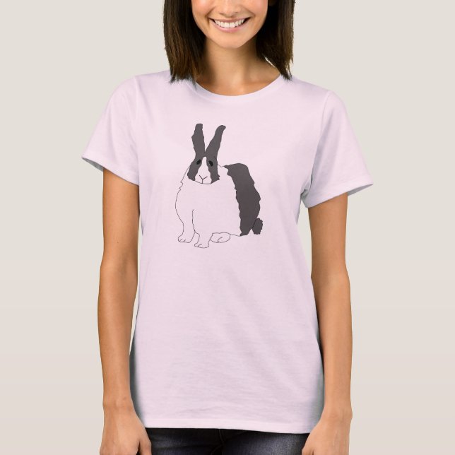 T-tröja för Ducth kaninkvinnor T Shirt (Framsida)